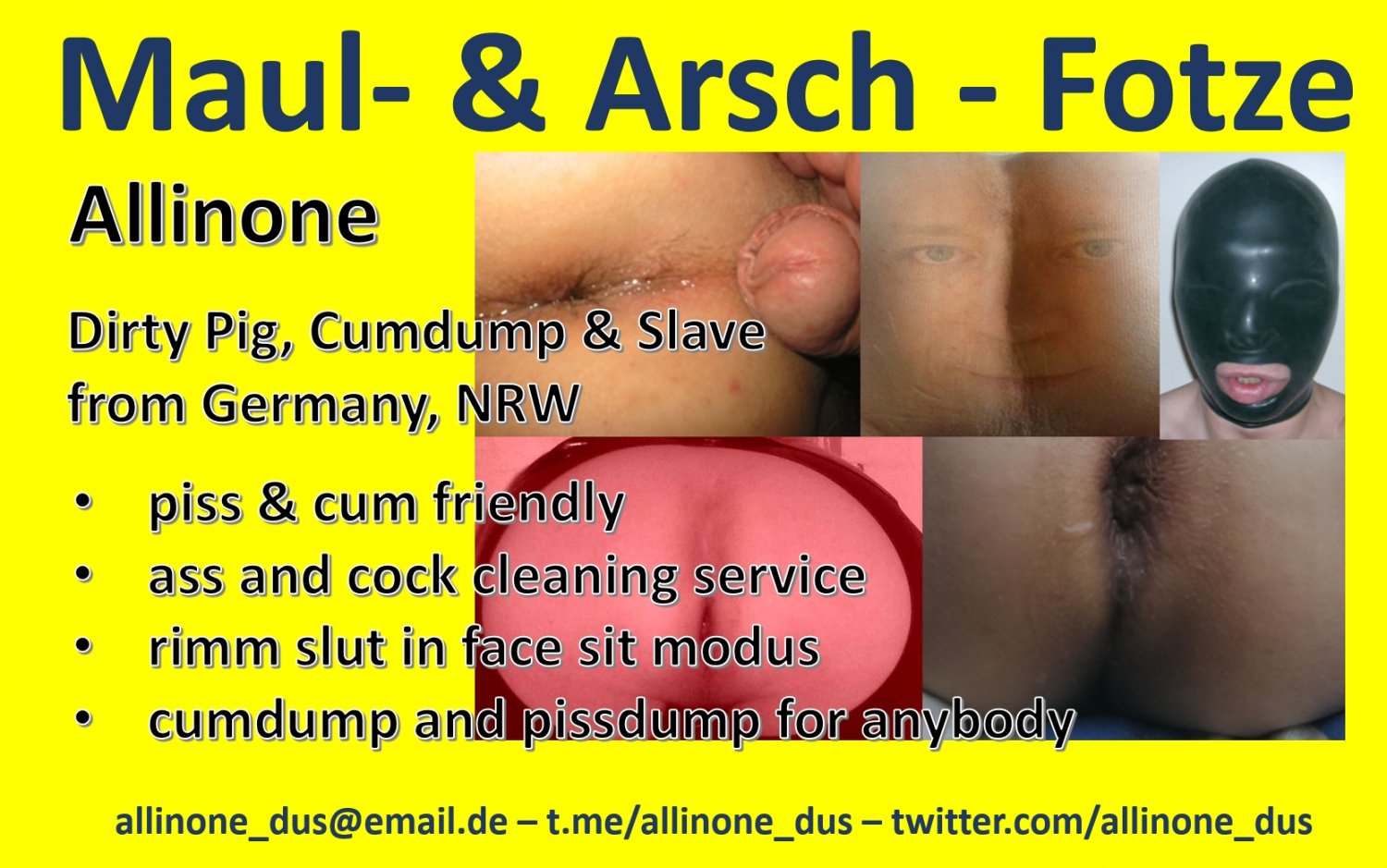 Setcards of slut and slave Allinone from Germany, NRW #TQYHe48q